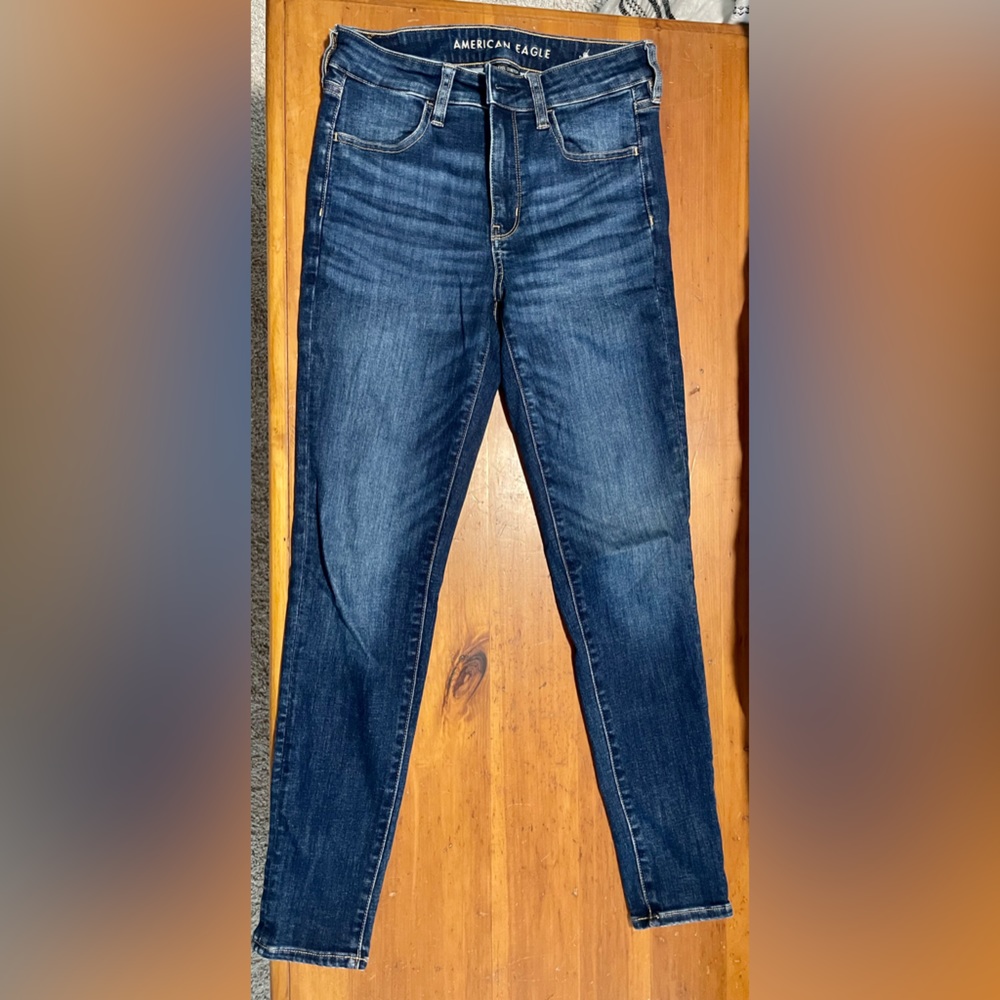 American Eagle Next Level Stretch Skinny Jeans! Dark wash, 6 Regular 🇺🇸🦅👖💙